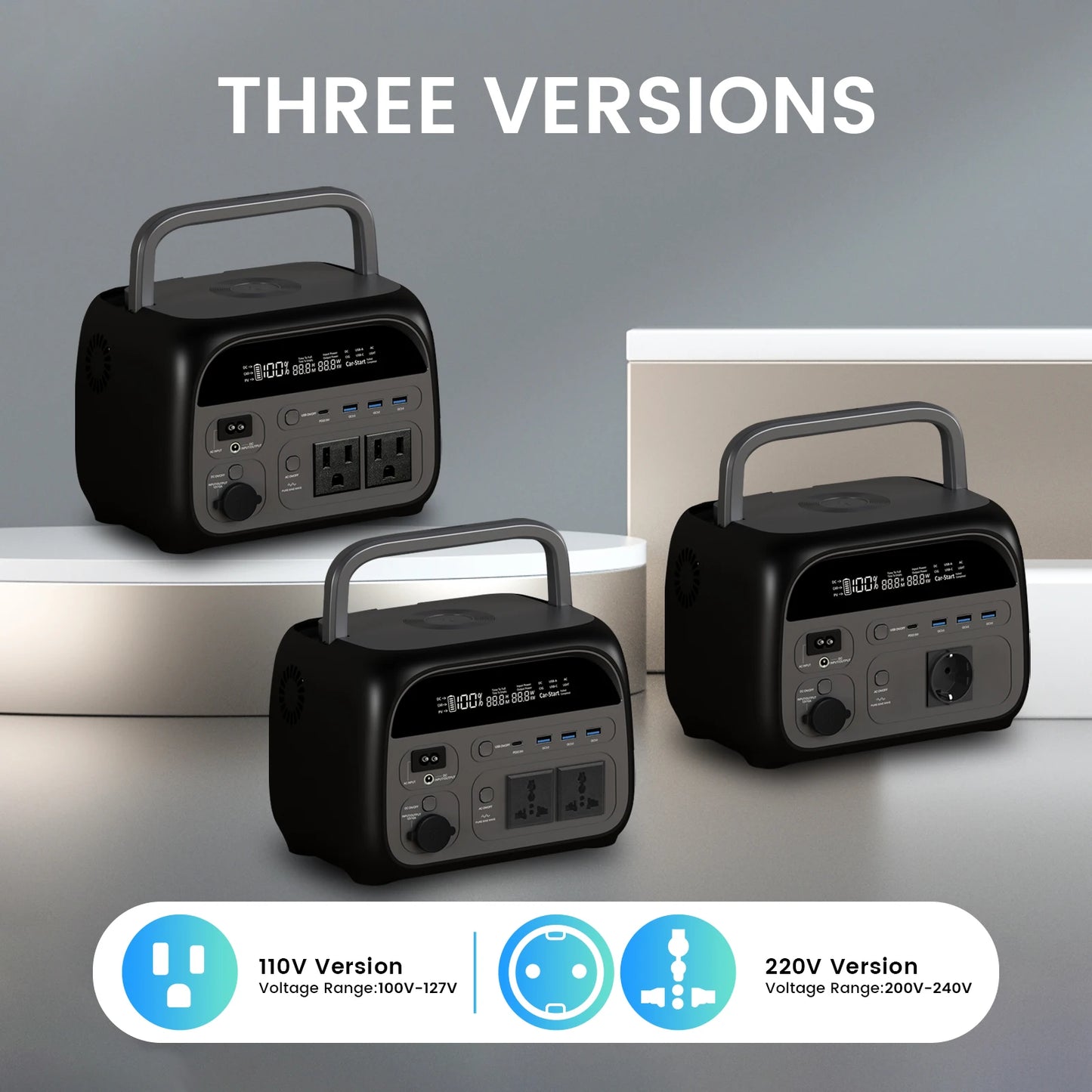 캠핑용품 300W 500W 1000W 2000W Portable Power Station Generator Camping Lifepo4 Battery 220V AC Outlets for Home Tents Outdoor